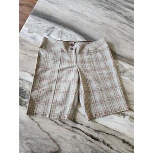 Vintage Y2K Plaid Bermuda Shorts Low Rise Twee Academia Whimsigoth